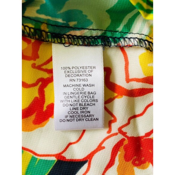 MELISSA PAIGE Top Women’s Blouse Sheer Floral Beaded Cold Shoulder Tunic Medium - Picture 12 of 12